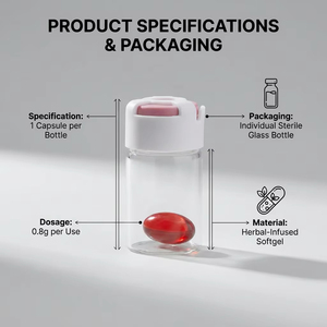 Cápsulas de Gel Suave para Mejorar la Sensibilidad <span class=keywords><strong>Vaginal</strong></span> a Base de Hierbas, Aumenta la Libido y la Lubricación, Sin Efectos Secundarios, Aroma Natural a Rosas para un Efecto Duradero - Product Image 1