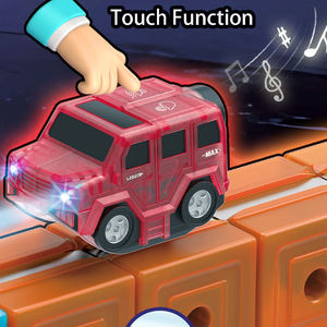 ITTL DIY Maglev Luminous Railcar con 180 piezas, juguete educativo de montaje 3D, coche magnético sobre riel, <span class=keywords><strong>tren</strong></span> eléctrico, cubo de juguete para niños - Product Image 2