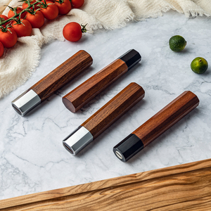 Grandsharp sekizgen doğal afrika ahşap bıçak kolu DIY mutfak bıçağı parçaları çevre dostu bıçak yapma detayları aksesuarları - Product Image 2