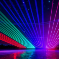 Barre lumineuse LED professionnelle UNOXINE RGB 8 yeux 550mW*8 DMX512 IP33 12400 lumens pour discothèque DJ événement éclairage de scène