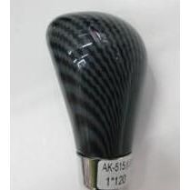 Pommeau de levier de vitesse en fibre de carbone, forme double bulle, pour voiture à transmission manuelle - Product Image 3