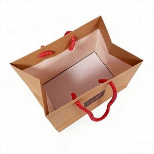 Luxury Ribbon Handle Paper Bags | Custom Logo <b>Printed</b> <b>Packaging</b> for Jewelry Cosmetics Supermarket Promotion - Product Image 1
