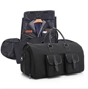 Мужская сумка для костюма, сумка для одежды, комплект с отсеком для обуви, на заказ, маленькое черное хранилище