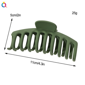 QIYUE Pinces à mâchoires en plastique antidérapantes Big Claw Clip pour femmes avec des cheveux longs épais inspirés par la conception de <span class=keywords><strong>crabe</strong></span> - Product Image 3