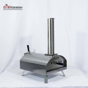 Four à pizza professionnel en acier inoxydable <span class=keywords><strong>de</strong></span> 33 cm, à <span class=keywords><strong>bois</strong></span>, <span class=keywords><strong>pour</strong></span> l'extérieur et la maison, appareil <span class=keywords><strong>de</strong></span> comptoir <span class=keywords><strong>pour</strong></span> un usage domestique - Product Image 2