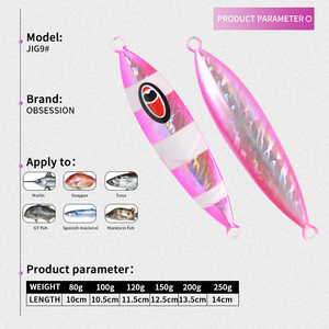 J9 – leurre métallique de type cuillère, appât artificiel idéal pour la pêche au bar ou au lancer depuis le rivage, 120g - Product Image 2