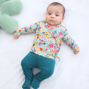 Pijama de Bambú Suave para Bebé, Algodón Puro, Venta al por Mayor, Conjunto de Pijama de Bambú Suave para Bebé Recién Nacido - Product Image 2