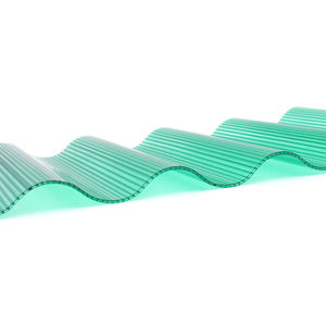 Construcción de toldo de tragaluz, Pc, olas huecas, lámina de policarbonato corrugado con recubrimiento uv - Product Image 1