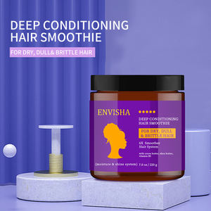 Crème de traitement hydratant Anti-casse au beurre de karité vitamine B5 pour <span class=keywords><strong>cheveux</strong></span> bouclés africains - Product Image 5