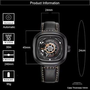 Top hommes montre volant montre homme montre de luxe <span class=keywords><strong>Clous</strong></span> De Paris cadran 5Bar étanche automatique mécanique mouette mouvement montres - Product Image 3