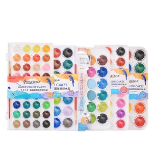 <span class=keywords><strong>Set</strong></span> di Colori ad Acquerello Solidi Giorgione 12/16/24/28/36/48 Colori per Carta con Scatola in Plastica e Pennello in Nylon Gratuito - Product Image 1