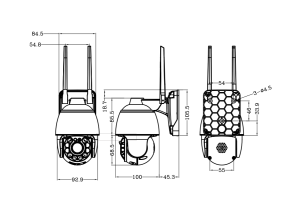 4mp camcamhipro 4mm iki yönlü ses insan vücudu algılama Mini Ptz kablosuz Wifi kamera desteği 128GB SD kart - Product Image 5