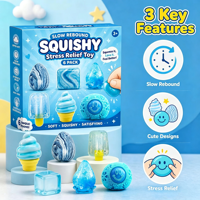 Coffret Cadeau Squishy Best-Seller : Squishies Anti-Stress en Forme de Sucre de Malt, Jouets Créatifs en Pâte Souple pour Enfants de 5 à 7 Ans, pour Libérer les Émotions