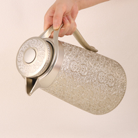 May Flower Carafe isotherme en PP de qualité alimentaire avec intérieur en verre, théière, thermos, cafetière arabe