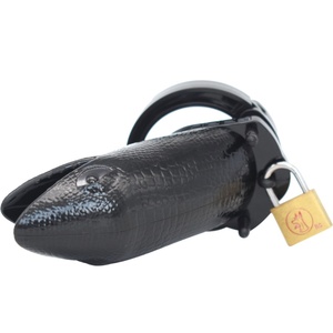 FRRK Dispositivo de Castidad Económico, Jaula de Plástico Segura para el Cuerpo, Candado para Pene, Dispositivo de Castidad Estilo Animal Monstruo, Jaula de Pájaro, Juguetes Sexuales - Product Image 6
