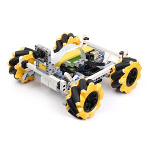 Kit bangunan mecar, Robot blok bangunan pintar dengan roda Mecanum, kamera 5MP, berdasarkan topi pembuatan Raspberry Pi - Product Image 1