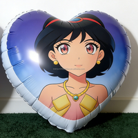 Coussin gonflable en PVC souple de haute qualité, motif cœur d'anime, pour la vente