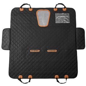 Venta caliente impermeable duradero cama de coche para perros portátil mascota asiento trasero extensor cubierta para perros con ventana de malla inferior de PE duro - Product Image 2