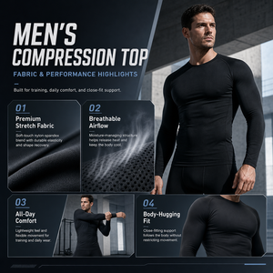 T-Shirt da Palestra Aderente per Uomo di Alta Qualità, Taglie XS-2XL, Stile Semplice, 180 Grammi, Stampa a Trasferimento Termico, Maglia Compressiva da Palestra per Uomo - Product Image 2