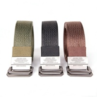 Ceinture Tactique en Sangle Tressée Multicolore Durable, de Haute Qualité, Confortable, Style Décontracté, Boucle en Alliage avec Anneau en D