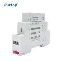 ATMT4-M1 Din Rail AC/DC 12-240V Asymétrique Cycler Timer Relay Relais Modulaire 1 SPDT Time Relay Timer Control