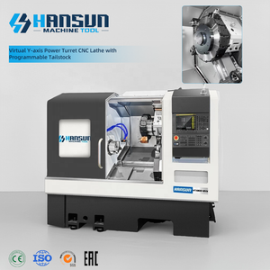 Tour à métaux CNC HANSUN BMT-55 à 15 stations avec axe Y et contre-pointe programmable HTX800-8VY - Product Image 1