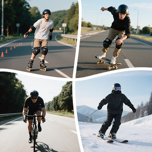 <span class=keywords><strong>Casco</strong></span> <span class=keywords><strong>de</strong></span> Ciclismo Deportivo Doble para Adultos al por Mayor con Luces, Cascos <span class=keywords><strong>de</strong></span> Bicicleta <span class=keywords><strong>de</strong></span> Montaña Protectoras para Desplazamientos Diarios y Ciclismo Deportivo - Product Image 6