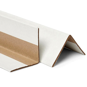 Recycled <strong>Corrugated</strong> Cardboard L-Shape Edge Carton White <strong>Paper</strong> Corner Protector - Product Image 2