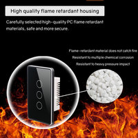 Interruptor inteligente Tuya TYSH, proveedor de China, interruptor de hogar inteligente Tuya, lámpara de luz de pared Wifi, interruptor de módulo táctil que funciona con Alexa