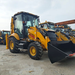 7600kg Cummins Backhoe <span class=keywords><strong>Loader</strong></span> dengan daya 75kw dan 1.5 Meter kubik buket depan - Product Image 1