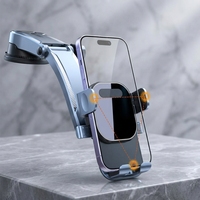 Support de téléphone universel pour voiture à gravité, rotatif, magnétique, avec verrouillage automatique, fixation sur grille d'aération, compatible avec les téléphones mobiles de 4,7 à 7 pouces
