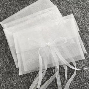 Bolsa de Organza Blanca con Logotipo Personalizado, Bolsa para Ropa, Bolsa para Cosméticos, Bolsa para Sujetadores, Bolsa para Ropa Interior, Bolsa de Almacenamiento, Bolsa de Regalo, Embalaje para Joyería, Bolsas Transparentes - Product Image 5