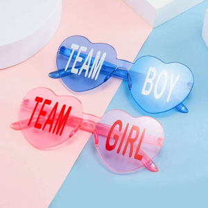 Articles de fête pour révélation du sexe du bébé, lunettes d'équipe garçon ou fille, lunettes fantaisie comme accessoires photo et cadeaux de fête - Product Image 2