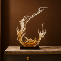 JingYue Maßgefertigte Moderne Abstrakte Harz-Spritzskulptur für Heim- und Bürodekoration, Luxuriöse Kunst-Geschenkidee