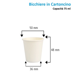 1600 monouso biodegradabile bicchieri di carta 75ml con agitatori in legno di betulla eco-friendly per caffè caldo e freddo bevande - Product Image 2