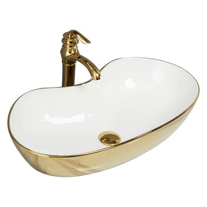 Lavabo de Cerámica Italiano con Acabado en Oro Titanio, Certificado CE - Product Image 2