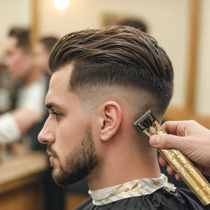 Tondeuse à cheveux professionnelle pour hommes Zero Gapped T-Blade Tondeuse à barbe sans fil USB Rechargeable Edgers Tondeuses Ensemble de toilettage pour hommes - Product Image 5