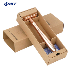 Caja de regalo para depilación de Hotel, cosmética, uso diario, maquinilla de afeitar Baili de Metal negro de seguridad, la mejor maquinilla de afeitar de doble filo - Product Image 5