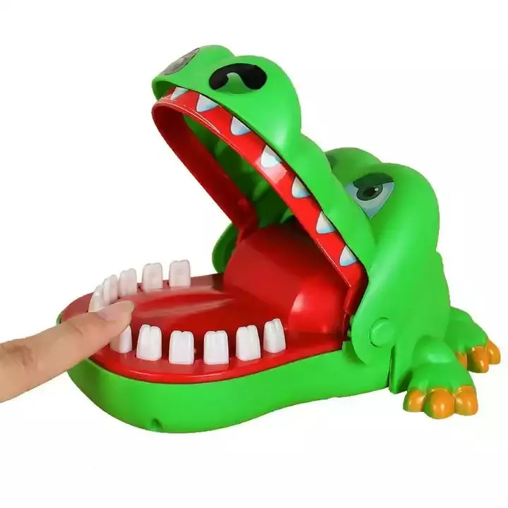 2022 top new Plastic Teeth Toy Shark Desktop Game Classic Crocodile Bite Finger Toy table game Crocodile Tricks Decompression