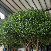 Grand arbre artificiel réaliste de type olivier pour la décoration intérieure et extérieure des restaurants et hôtels