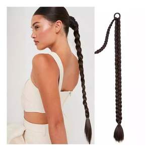 Extensions de queue de cheval tressées Yaks Factory noires 242331b276136h27 Miss Hair Extensions Cheveux domestiques en soie non Remy - Product Image 1