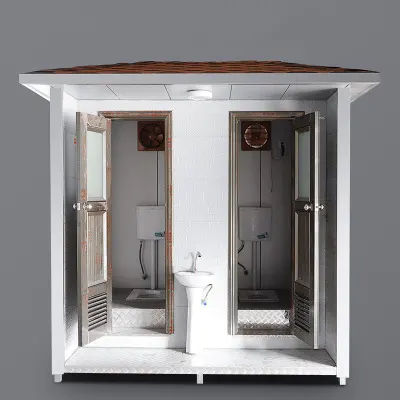 Casa do recipiente móvel pré-fabricada de banheiro público