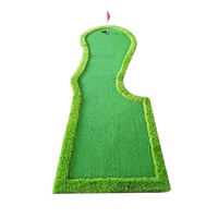 Tapis de putting miniature de golf personnalisé en EVA pour entraînement intérieur/extérieur, livré par le fabricant, idéal pour débuter (pièce unique)