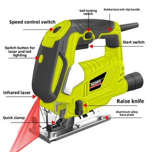 เลื่อยจิ๊กซอว์ไฟฟ้าพกพาพลังสูง <span class=keywords><strong>Xcort</strong></span> สำหรับใช้ในบ้าน งาน DIY เลื่อยตัดไม้ เครื่องมือช่าง ผู้ผลิต - Product Image 2