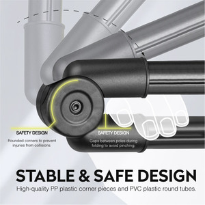 Lichtgewicht Kind Outdoor Pvc Plastic Automatisch Opduikt Trainingsapparatuur Opvouwbare Draagbare Voetbalpoort Netto Voetbaldoel - Product Image 4