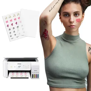 Farbe Inkjet Wasser transfer papier Tattoo papier DIY Tattoo Druck aufkleber Wasser transfer material Digitaldruck papier