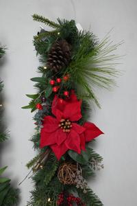Guirnalda de Agujas de Pino de PVC de 6 pies a Bajo Precio, Decoraciones Navideñas, Flores, Guirnalda Artificial de Navidad - Product Image 5