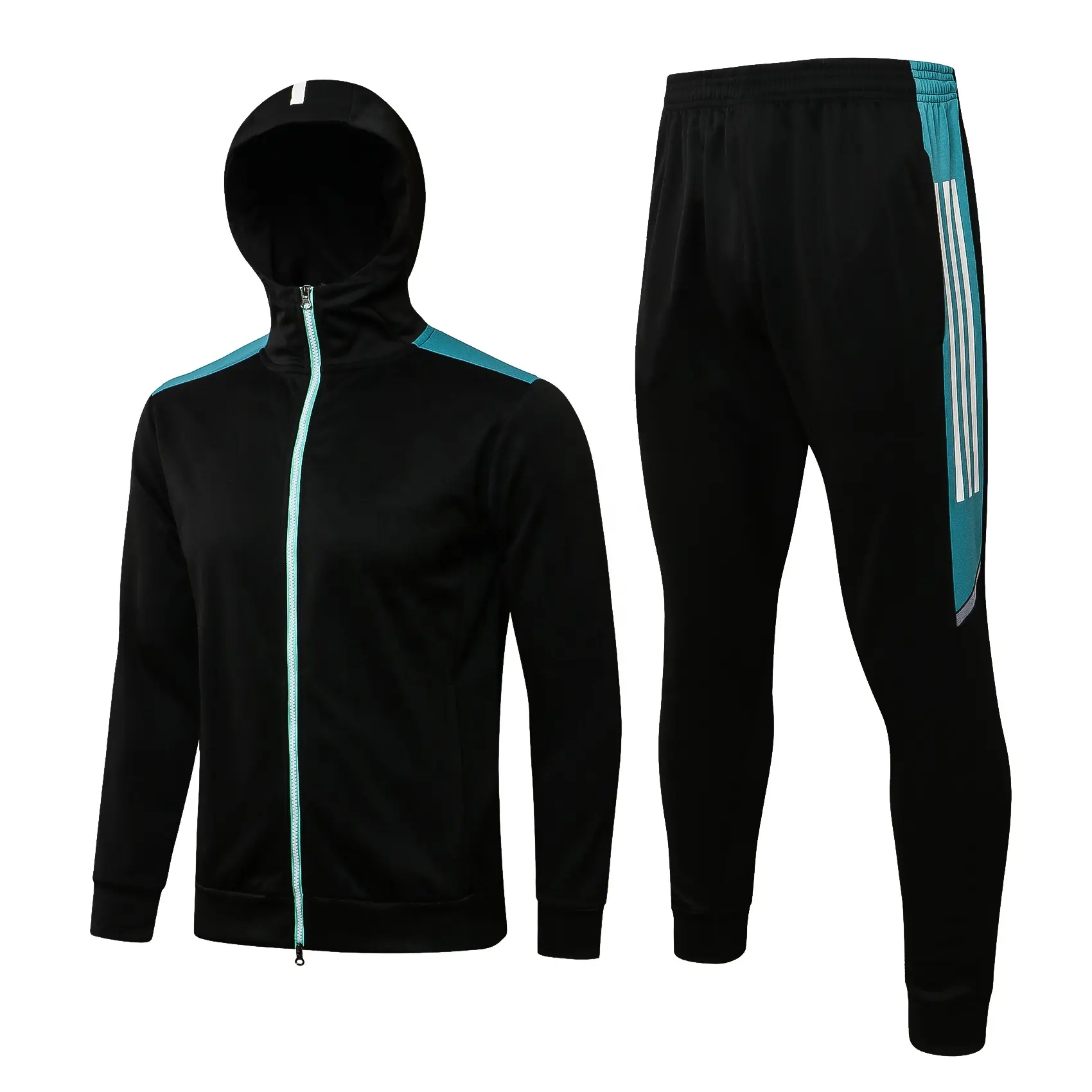 Trajes de entrenamiento sublimados para hombre, camisetas de fútbol personalizadas de manga larga para invierno