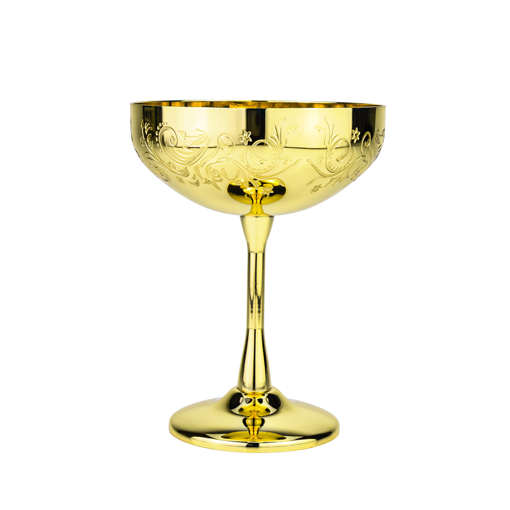 Fleur gravée à l'or