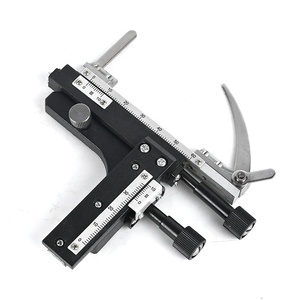 Étape mobile X-Y d'étape mécanique attachable en métal d'accessoires de microscope biologique MS-38 avec la règle d'échelle - Product Image 1